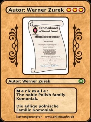 cover image of The noble Polish family Komoniak. Die adlige polnische Familie Komoniak.